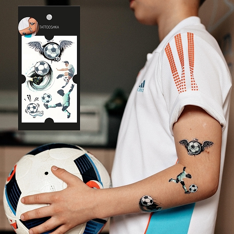 Kids Temporary Tattoo Set "Football" - Tattooshka — photo N15