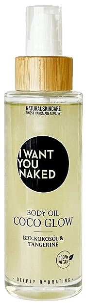 Coconut Glow Body Oil - I Want You Naked Coco Glow Body Oil — photo N1
