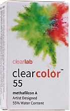 Fragrances, Perfumes, Cosmetics Gray Contact Lenses, 2 pcs - Clearlab Clearcolor 55