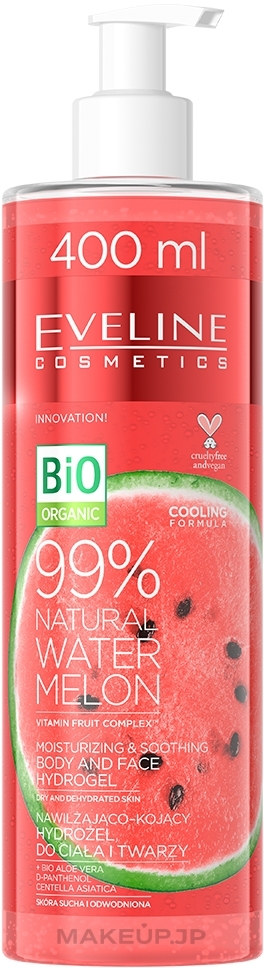 Watermelon Body & Face Hydrogel - Eveline Cosmetics 99% Natural Watermelon — photo 400 ml