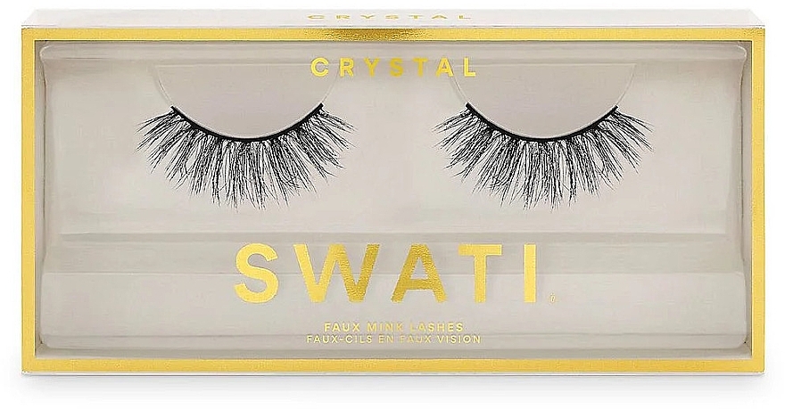 False Lashes - Swati Faux Mink Lashes Crystal — photo N3