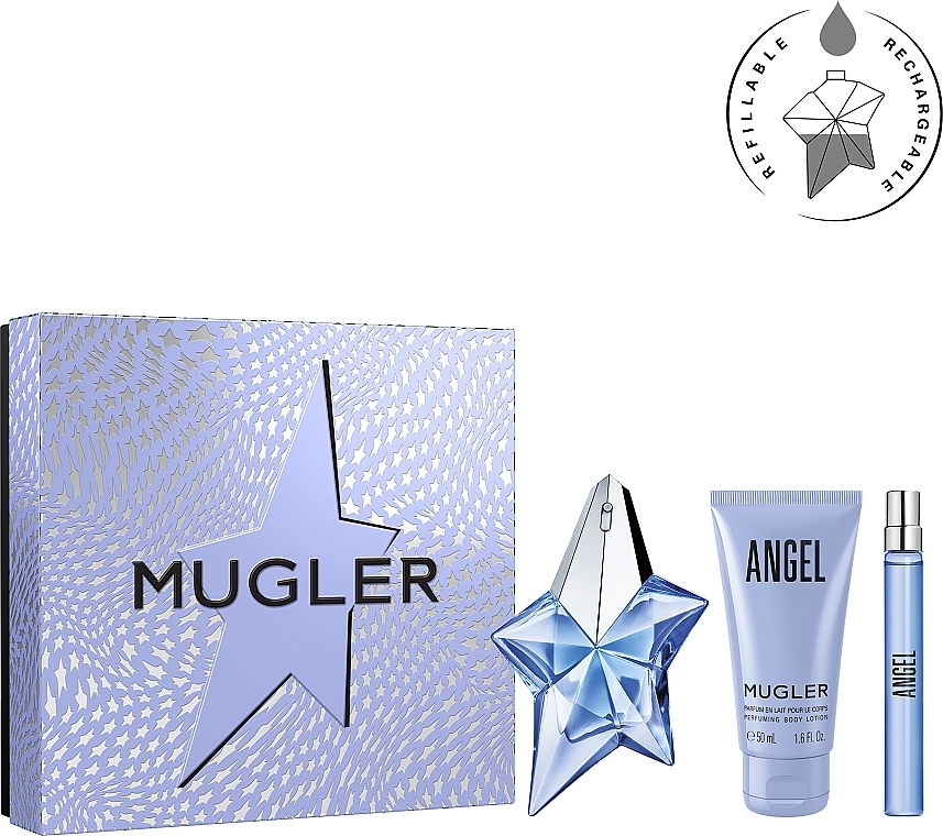 Mugler Angel - Set (edp/25ml + b/lot/50ml + edp/10ml) — photo N5