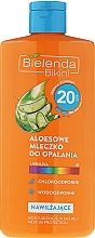 Fragrances, Perfumes, Cosmetics Aloe Tan Milk - Bielenda Bikini Tanning Aloe Lotion SPF20