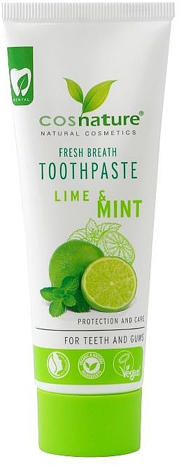 Natural Lime & Mint Toothpaste - Cosnature — photo N1