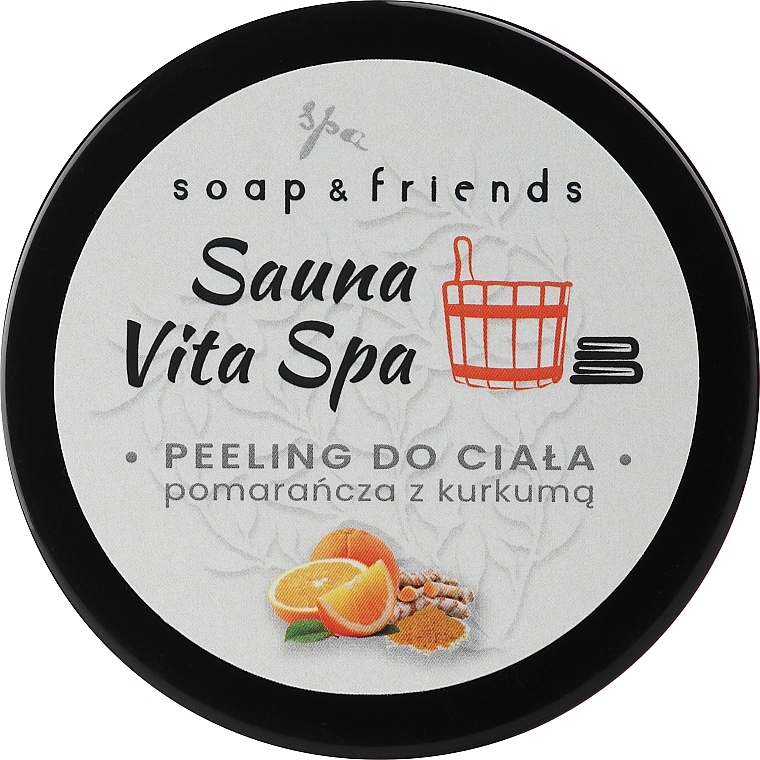 Orange & Turmeric Body Salt Scrub - Soap & Friends Sauna Vita Spa — photo N2