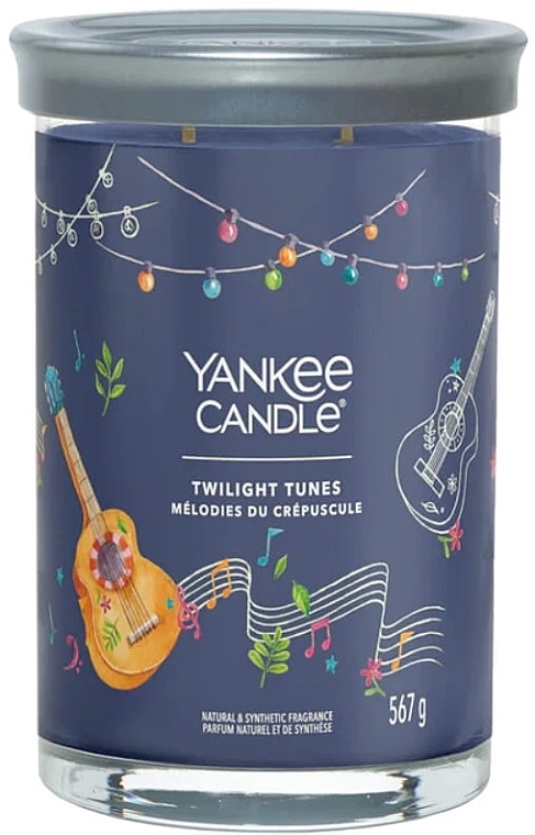 Scented Candle in Glass 'Twilight Melodies', 2 wicks - Yankee Candle Twilight Tunes Singnature — photo N1