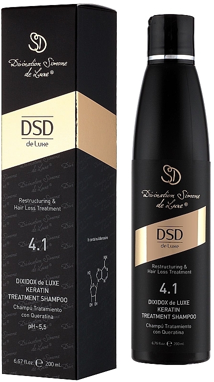 Dixidox de Luxe Keratin Restructuring Shampoo #4.1 - Divination Simone De Luxe Dixidox DeLuxe Keratin Treatment Shampoo — photo N9