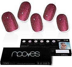 Gel Nail Sticker Set - New Premium Glam Ruby Claret Glitter — photo N2