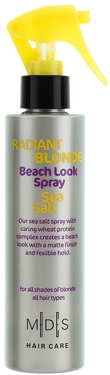 Hair Spray "Sea Salt. Radiant Blonde" - Mades Cosmetics Radiant Blonde Beach Look Sea Salt Spray — photo N3