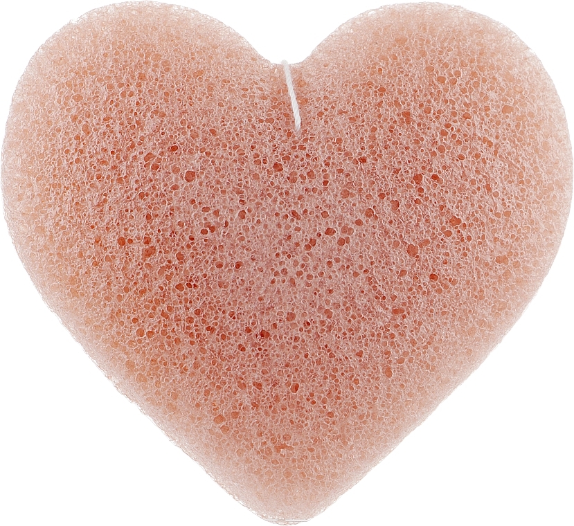 Sponge - The Konjac Sponge Company Premium Heart Puff with French Pink Clay — photo N1