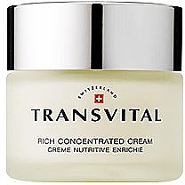 Fragrances, Perfumes, Cosmetics Concentrated Face Cream - Transvital Rich Concentrated Cream