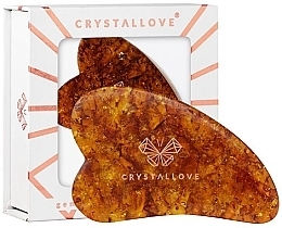 Facial Massager - Crystallove Cognac Amber Gua Sha — photo N2