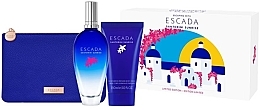 Fragrances, Perfumes, Cosmetics Escada Santorini Sunrise Limited Edition - Set (edt/100 ml + b/lot/150 ml + cosm/bag)