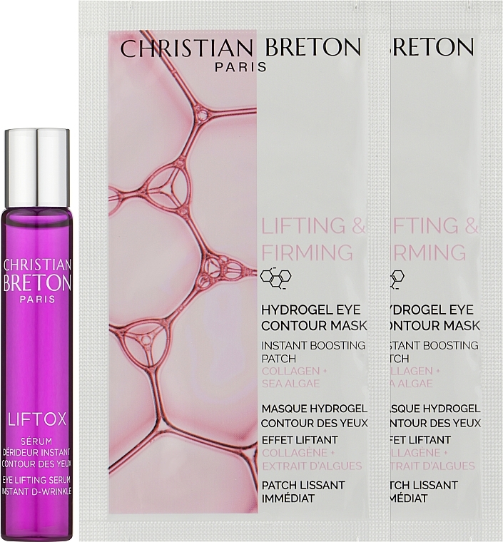 セット - Christian Breton Perfect Eye Lift Set (eye/ser/10 ml + eye/mask/2 pcs) — photo N2