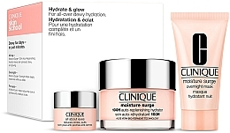 Fragrances, Perfumes, Cosmetics Set - Clinique Hydrate & Glow Gift Set (f/gel/50ml + f/mask/30ml + eye/cr/mini/5ml)