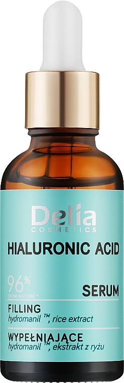 Face, Neck & Decollete Serum with Hyaluronic Acid - Delia Hyaluronic Acid Serum — photo N1