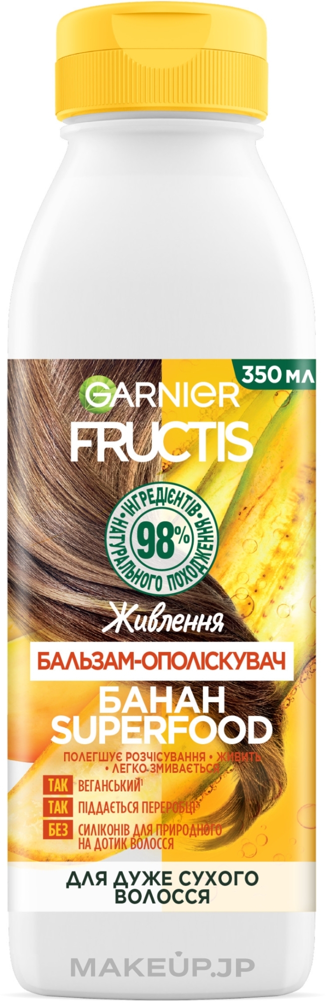 Nourishing Conditioner for Extra Dry Hair "Banana" - Garnier Fructis Superfood — photo 350 ml