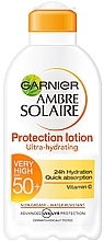 Fragrances, Perfumes, Cosmetics Sunscreen Milk - Garnier Ambre Solaire Protection Lotion SPF50+