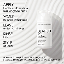 Restoration Of Hair Structure Blond Intense Moisture Mask - Olaplex №8 Blond Intense Moisture Mask — photo N4