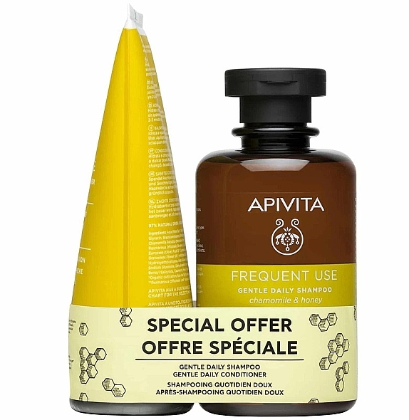 Set - Apivita Frequent Use (shampoo/250ml + h/cond/150ml) — photo N2