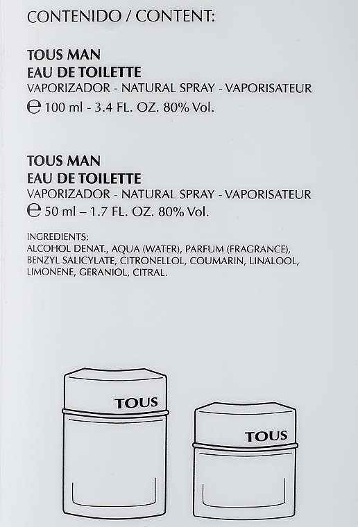 Tous Man - Set (edt/100ml + edt/50ml) — photo N16