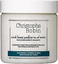 Sea Salt Scalp & Hair Scrub - Christophe Robin Cleansing Purifying Scrub With Sea Salt — photo N1