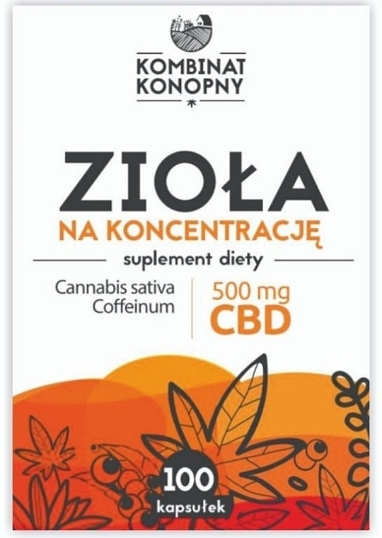 Herbal Supplement to Increase Concentration - Kombinat Konopny CBD 500 mg — photo N2