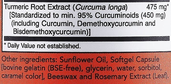 Curcumin Dietary Supplement, 60pcs - Now Foods Curcumin — photo N23