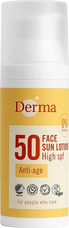 Anti-Aging Sun Face Lotion - Derma Sun Face Lotion Anti-Age SPF50 — photo N1