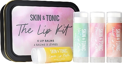 Set - Skin&Tonic The Lip Kit (lip/balm/4x4,3g) — photo N1