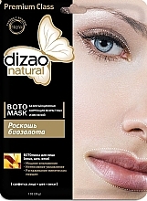 Fragrances, Perfumes, Cosmetics Botanical mask for face, neck and eye area "Luxury of bio-gold" - Dizao
