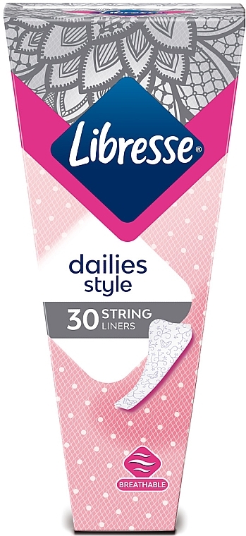 Panty Liners, 30 pcs - Libresse Dailies Style String — photo N2