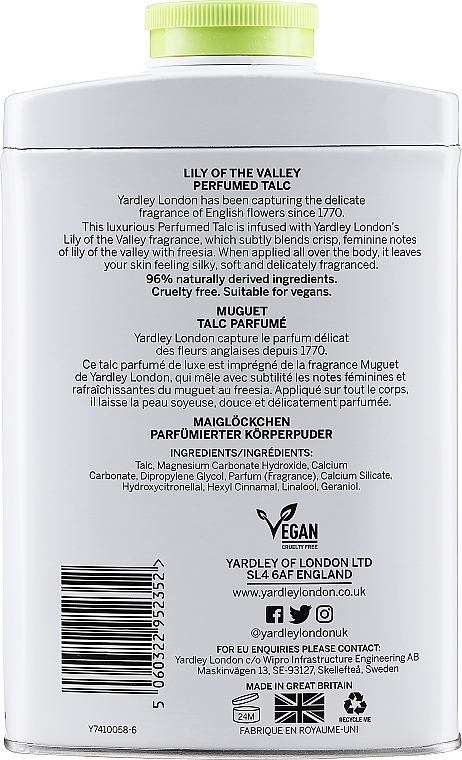 Yardley Contemporary Classics Lily Of The Valley - Perfumed Talc — photo N12