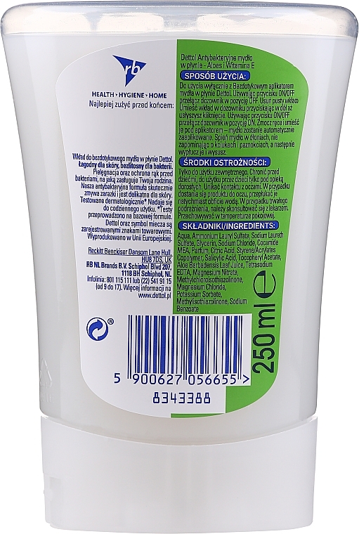 Antibacterial Liquid Soap Refill "Aloe Vera" - Dettol  — photo N11