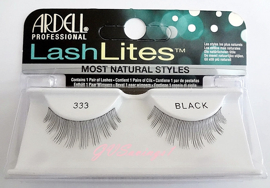 False Lashes - Ardell LashLites Black 333 — photo N1