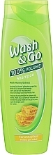 Shampoo with Honey Extract - Wash&Go 100% Volume Shampoo — photo N1