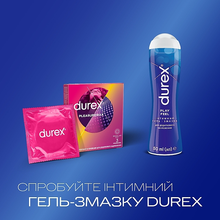 Condoms, 3 pcs - Durex Pleasuremax — photo N25