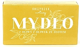 Fragrances, Perfumes, Cosmetics Olive Soap with Gold - Koszyczek Natury