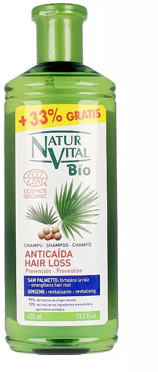 Anti Hair Loss Shampoo - Natur Vital Bio Ecocert Hair Loss Shampoo — photo N1