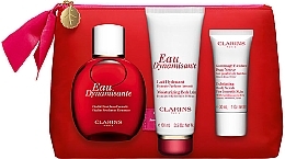 Fragrances, Perfumes, Cosmetics Clarins Eau Dynamisante - Set (edt/100ml + b/lot/100ml + scr/30ml + bag/1pc)
