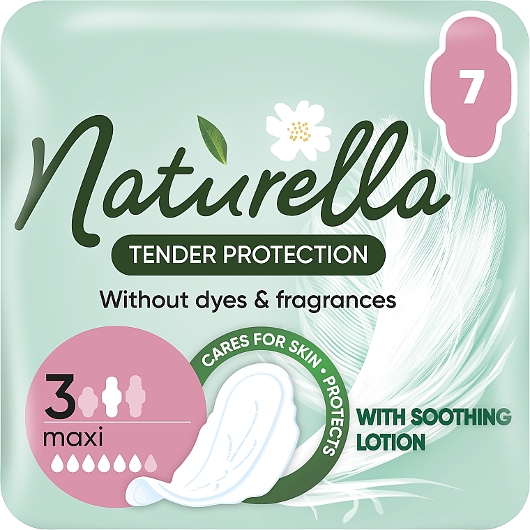 Sanitary Pads, 7pcs - Naturella Ultra White Duo Maxi — photo N1