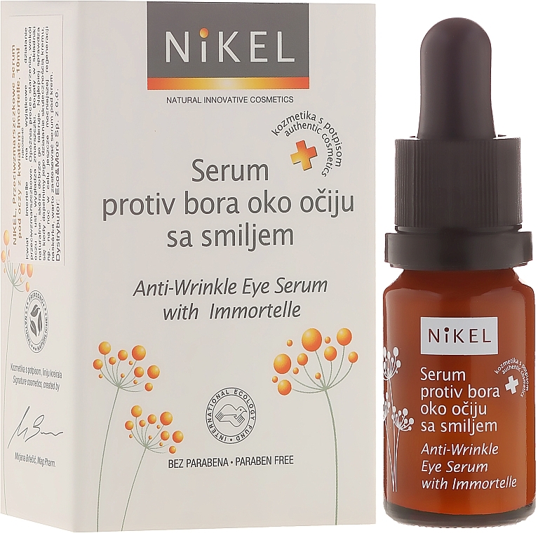 Anti-Wrinkle Eye Serum with Immortelle Flower Extract - Nikel Anti-Wrinkle Eye Serum — photo N1