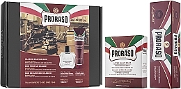 Fragrances, Perfumes, Cosmetics Shaving Set for Coarse Stubble with Shea Butter & Sandal Oil - Proraso Red Classic Shaving Duo (sh/cr/150ml + ash/balm/100ml)