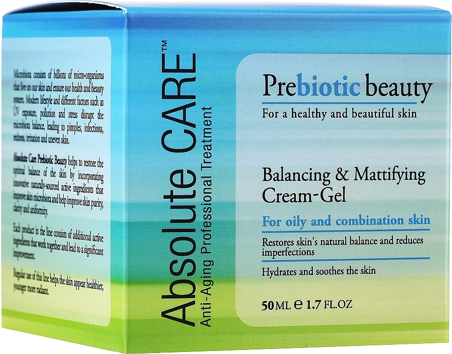 Balancing & Mattifying Cream-Gel - Absolute Care Prebiotic Beauty Balancing & Mattifying Cream-Gel — photo N1