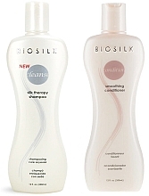 Fragrances, Perfumes, Cosmetics Set - BioSilk Silk Therapy Set (shm/350ml + cond/350ml)