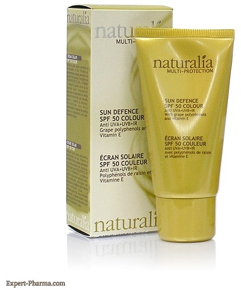 Sunscreen Cream - Naturalia Sun Deffence SPF 50 Colour — photo N2