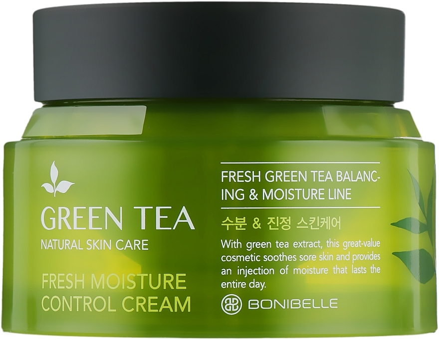 Moisturising Balancing Face Cream with Green Tea Extract - Enough Bonibelle Green Tea Fresh Moisture Control Cream — photo N2