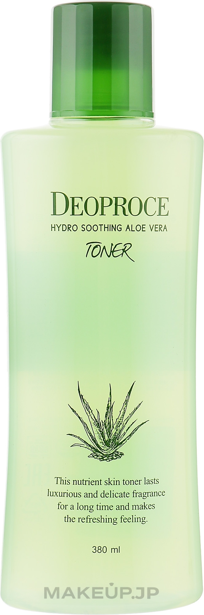 Moisturizing Anti-Wrinkle Aloe Vera, Hyaluronic Acid & Herbal Toner - Deoproce Hydro Soothing Aloe Vera Toner — photo 380 ml