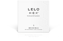 Fragrances, Perfumes, Cosmetics Condoms, 3 pcs - Lelo HEX Original