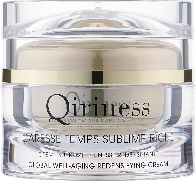 Anti-Aging & Regenerating Cream, natural line - Qiriness Caresse Temps Sublime Riche Global Well-Aging Redensifying Cream — photo N1